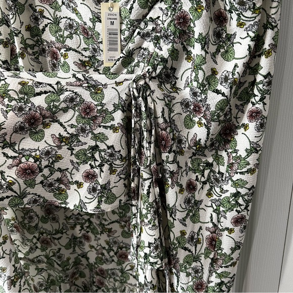 Max Studio Floral Skirt - Green and White NWT - Picture 4 of 6